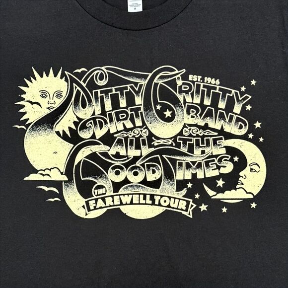 Nitty Gritty Dirt Band All The Good Times Farewell Tour 2025 T-Shirt Sz Med NWOT - Picture 2 of 8